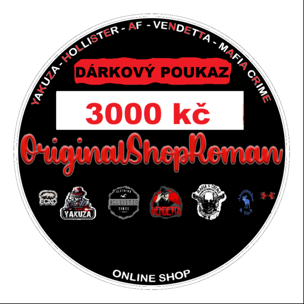 DÁRKOVÝ POUKAZ NA NÁKUP ZBOŽÍ  01- 3000 kč